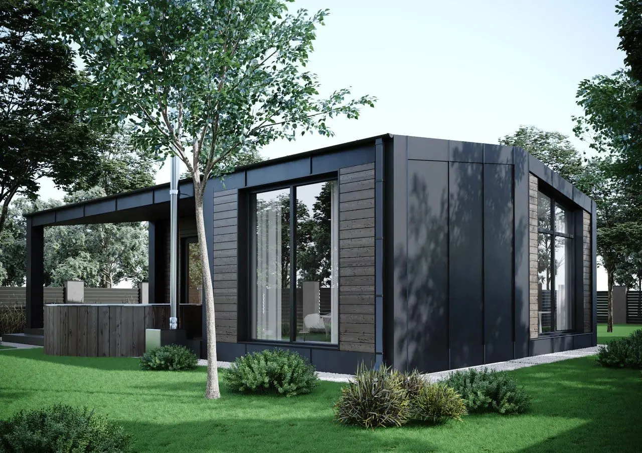Modulární dům 50 m² — exteriér