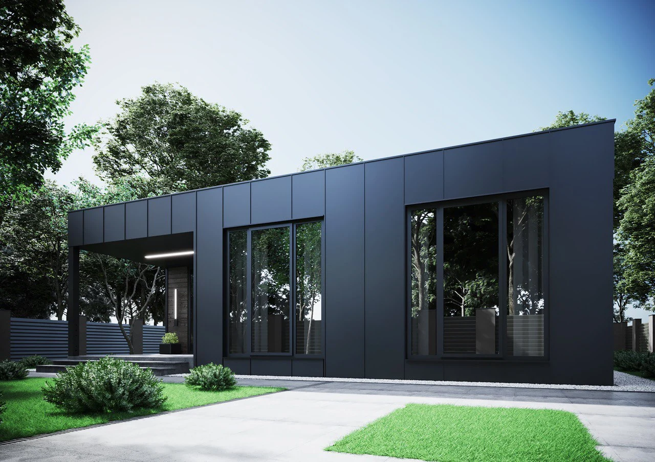 Modulární dům 102 m² — exteriér