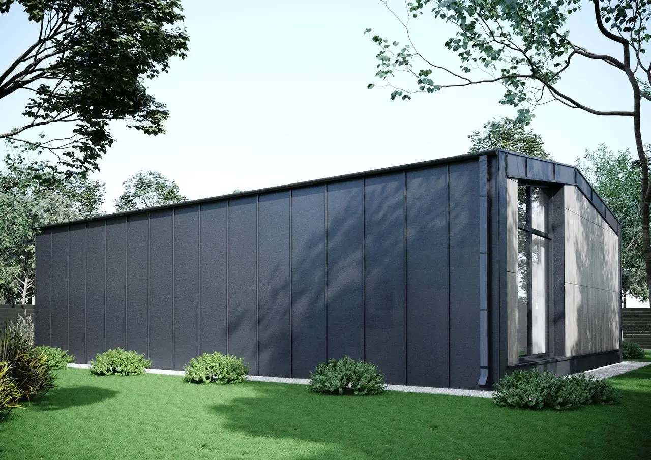 Modulární dům hi-tech 50 m² — exteriér