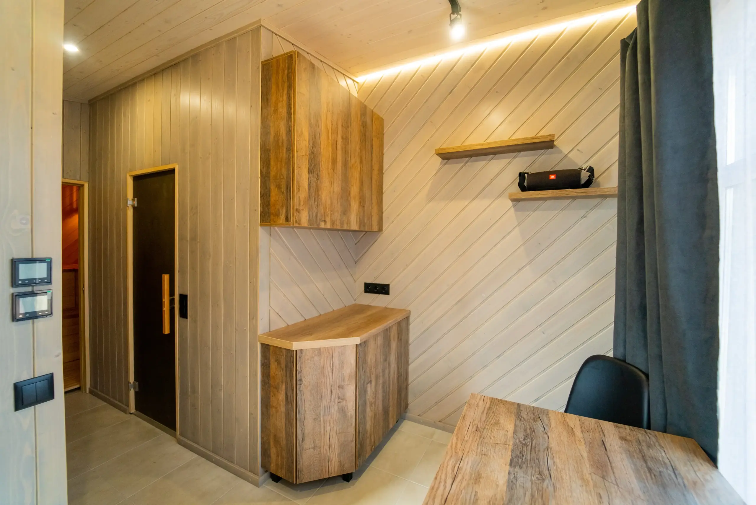 Realizovaná sauna 23 m² — fotografie